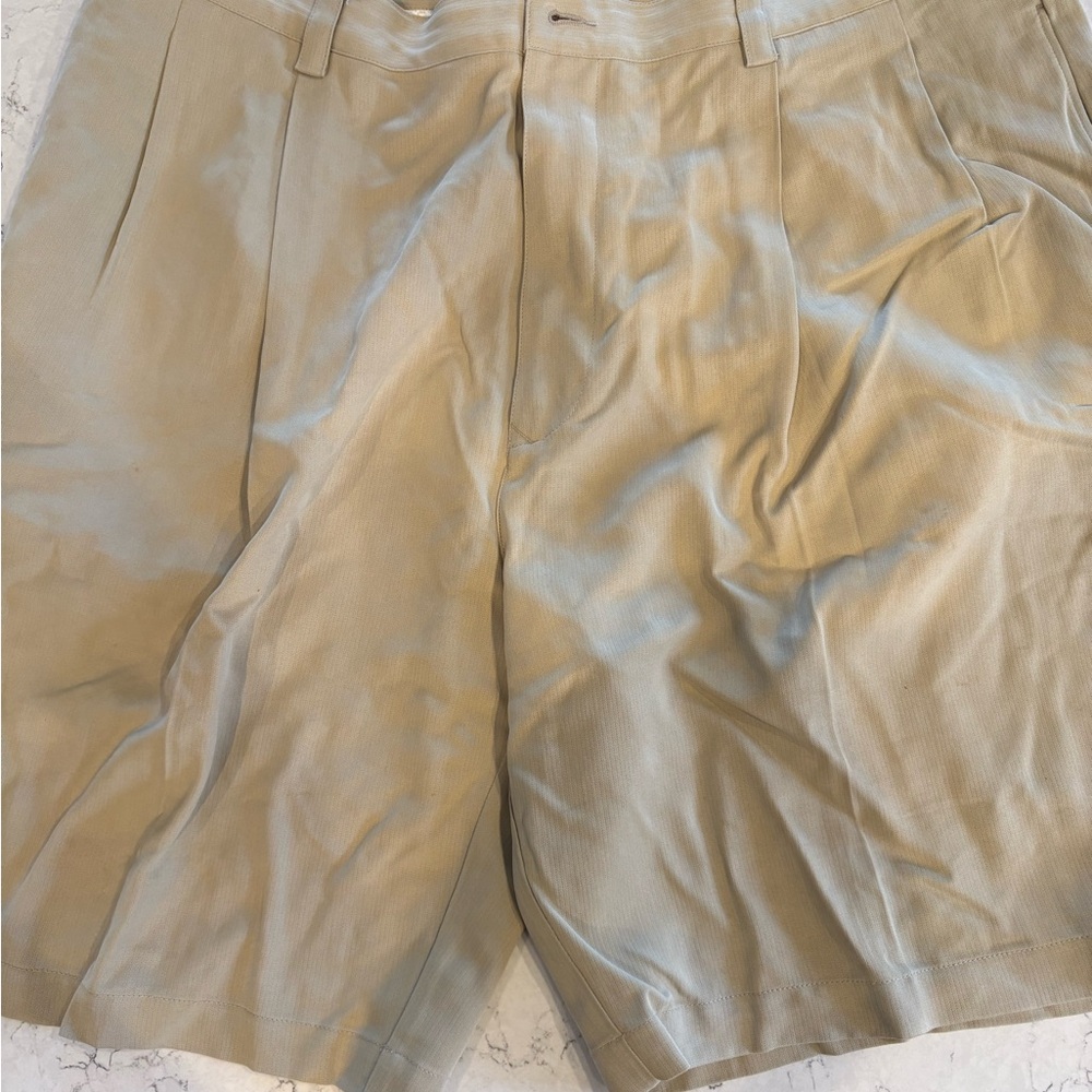 Tommy Bahama Light Tan Flat Front Shorts